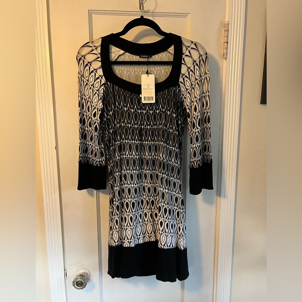 Black & White Mod Shift Dress